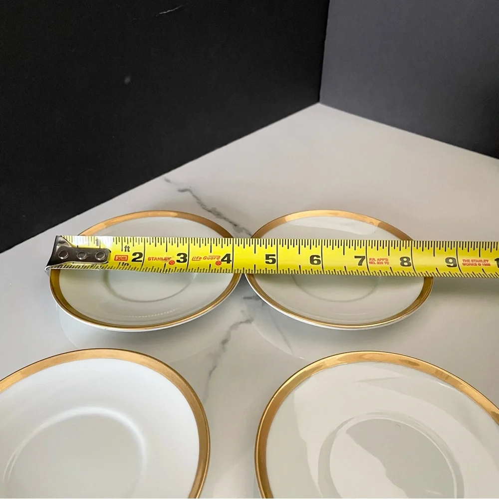 SET of 4 Espresso Demitasse Cups / Dessert Pots with Lids by Fitz & Floyd